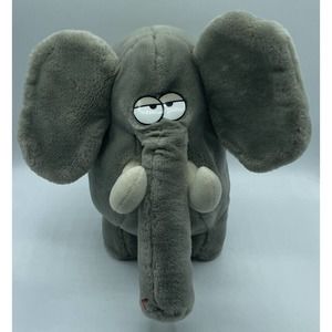 Animal Crackers Eugene Elephant Plush Stuffed Animal Vintage 1985 10" Toy Doll